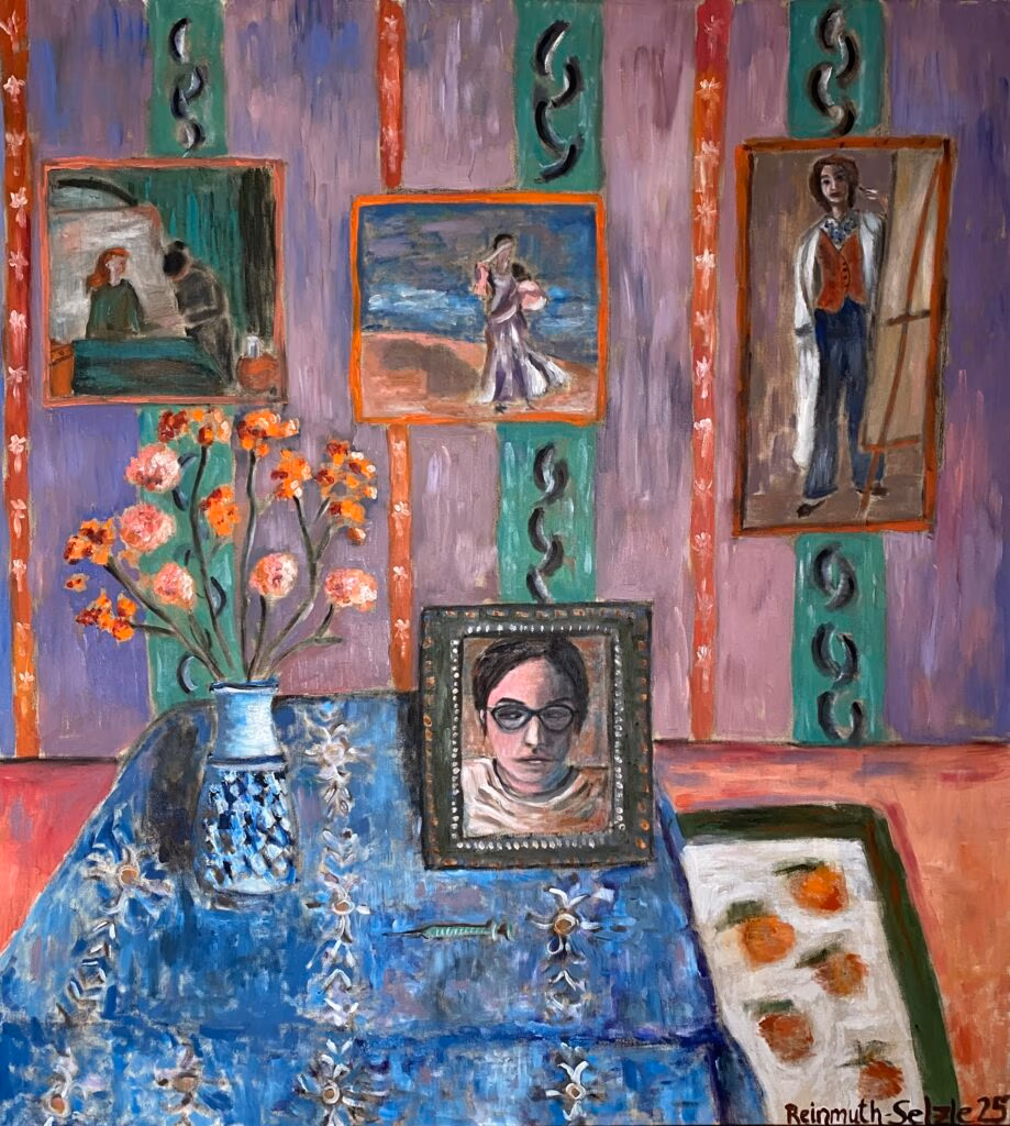 Bilder im Bild, Selbstbildnis der Künstlerin und Zitate aus der Kunstgeschichte